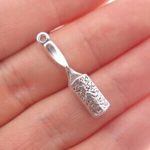 SUNWEST 925 Sterling Silver Vintage Hairbrush Charm Pendant